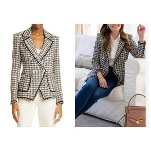 Veronica Beard Theron Houndstooth Blazer Size 2